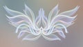 Soft Pastel Abstract Flower - Gentle Light and Flowing Symmetry Royalty Free Stock Photo